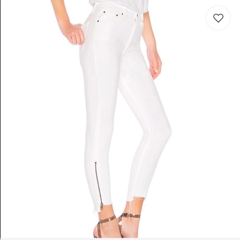GRLFRND Kendall Jeans in White‎ Noise
